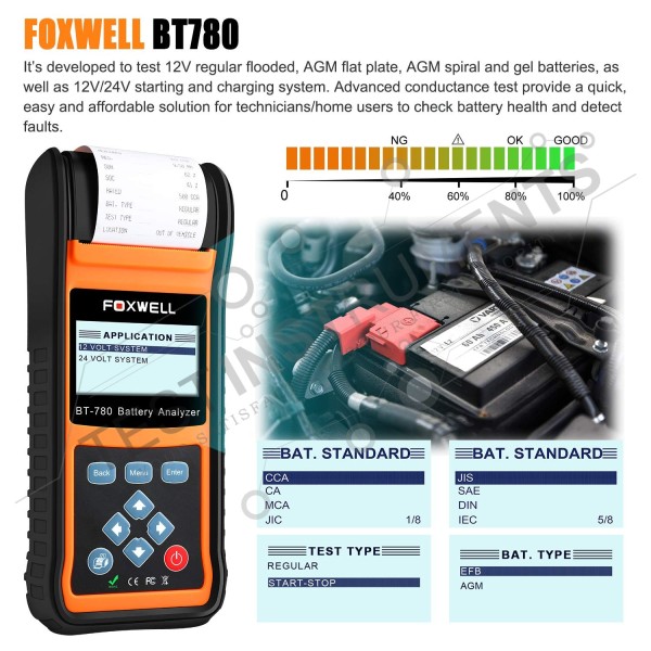 BT780 Foxwell USA Battery Analyzer